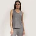 Tee-shirts sur Grenoble : T-shirt Isotoner D&eacute;bardeur Femme Gris chin&eacute; Gris