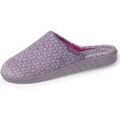 Chaussons Isotoner Chaussons mules Femme Pois Violet Grenoble