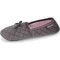 Chaussons Isotoner Chaussons slippers Femme matelass&eacute;s Gris fonc&eacute; Gris Grenoble