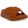 Tongs FitFlop F Mode Leather Platform Cross
