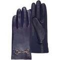 Gants Isotoner Gants Femme tactiles cuir de mouton Marine Grenoble