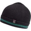Bonnet Isotoner Bonnet Homme Ultra-doux Noir liseret vert