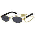 Lunettes sur Grenoble : Lunettes de soleil Marc Jacobs MARC 496/S Lunettes de soleil, Or/Gris, 55 mm Dor&eacute;