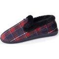 Chaussons / Pantoufles sur Grenoble : Chaussons Isotoner Chaussons charentaises fourr&eacute;es Femme Tartan Multicolore
