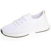 Baskets Isotoner Baskets Confort Femme slip-on &agrave; lacets Blanc Blanc