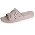 Mules femme sur Grenoble : Mules Isotoner Mules claquettes Femme ajour&eacute;es Taupe Beige