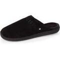 Chaussons Isotoner Chaussons mules cuir Femme Noir Grenoble