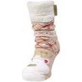 Chaussettes Isotoner Chaussettes fourr&eacute;es Femme Beige No&euml;l Beige Grenoble