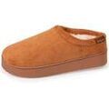 Chaussons / Pantoufles sur Grenoble : Chaussons Isotoner Chaussons mules plateforme Femme Camel