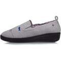 Chaussons / Pantoufles sur Grenoble : Chaussons Isotoner Chaussons slippers talon Femme Gris fantaisie chat