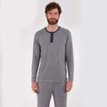 Tee-shirts sur Grenoble : T-shirt Isotoner T-shirt manches longues Homme Gris