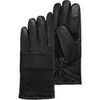 Gants Isotoner Gants Homme sp&eacute;cial v&eacute;lo en cuir de ch&egrave;vre Noir Noir