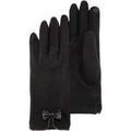 Gants sur Grenoble : Gants Isotoner Gants Femme tactiles n?ud Noir Noir