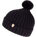 Bonnet Isotoner Bonnet Femme &agrave; pompon torsades Noir Noir