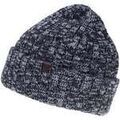 Bonnet Isotoner Bonnet Homme maille c&ocirc;tel&eacute;e Marine Chin&eacute; Bleu