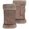 Gants Isotoner Mitaines Femme bord imitation fourrure Taupe