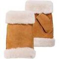 Gants sur Grenoble : Gants Isotoner Mitaines Femme cuir chaud Caramel