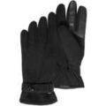 Gants sur Grenoble : Gants Isotoner Gants Homme Polaire recycl&eacute;e Noir Noir