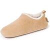 Chaussons Isotoner Chaussons bottillons Femme bas microvelours Beige