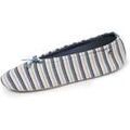 Chaussons / Pantoufles sur Grenoble : Chaussons Isotoner Chaussons ballerines grand n?ud Femme Rayure marini&egrave;re Multicolore