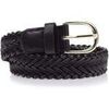 Ceinture Isotoner Ceinture Femme tress&eacute;e Noire Noir
