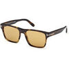 Lunettes de soleil Tom Ford FT1205 CALDER Lunettes de soleil, Havana/Jaune, 55 mm