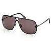 Lunettes de soleil Tom Ford FT1204 STAVROS Lunettes de soleil, Noir/Fum&eacute;e, 63 mm Noir