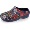 Sabots Isotoner Sabots de jardin Femme Fleur Marine