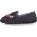 Chaussons / Pantoufles sur Grenoble : Chaussons Isotoner Chaussons charentaises Femme Gris chin&eacute; fantaisie Gris