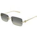 Lunettes sur Grenoble : Lunettes de soleil Gucci GG1703S Lunettes de soleil, Or/Gris, 55 mm Dor&eacute;