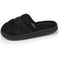 Chaussons / Pantoufles sur Grenoble : Chaussons Isotoner Chaussons mules Femme BLOUP Noir