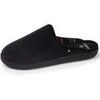 Chaussons Isotoner Chaussons mules Femme Noir int&eacute;rieur rayures Noir