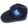 Chaussons enfant Isotoner Chaussons bottillons scratch B&eacute;b&eacute; Marine monstre Bleu