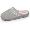 Chaussons enfant Isotoner Chaussons mules Junior arabesques Gris chin&eacute; Gris