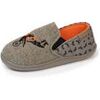 Chaussons enfant Isotoner Chaussons mocassins Enfant moto Kaki chin&eacute; Vert