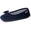 Chaussons Isotoner Chaussons ballerines Femme N?ud &eacute;toil&eacute; Marine Bleu