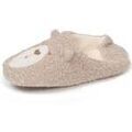 Chaussons / Pantoufles sur Grenoble : Chaussons Isotoner Chaussons babouches Femme Ours Beige
