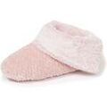 Chaussons / Pantoufles sur Grenoble : Chaussons Isotoner Chaussons bottillons textur&eacute;s Femme Rose Rose