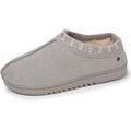 Chaussons / Pantoufles sur Grenoble : Chaussons Isotoner Chaussons botillons bas Femme cuir Gris