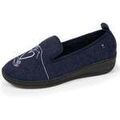 Chaussons / Pantoufles sur Grenoble : Chaussons Isotoner Chaussons charentaises Femme talon Marine