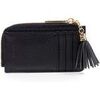 Porte-monnaie Isotoner Porte-Cartes Femme zipp&eacute; Noir Noir
