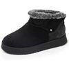 Bottines Isotoner Bottines basses Femme bord imitation fourrure Noir