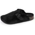 Chaussons Isotoner Chaussons sabots Femme Noir imitation fourrure Grenoble