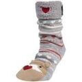 Chaussettes sur Grenoble : Chaussettes Isotoner Chaussettes fourr&eacute;es Femme Loutre Jacquard gris Gris