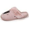 Chaussons / Pantoufles sur Grenoble : Chaussons Isotoner Chaussons mules Femme Rose chin&eacute; Rose