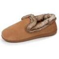Chaussons / Pantoufles sur Grenoble : Chaussons Isotoner Chaussons charentaises Femme Taupe imitation fourrure