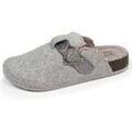 Chaussons / Pantoufles sur Grenoble : Chaussons Isotoner Chaussons sabots Femme Gris chin&eacute; paillettes Gris