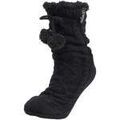 Chaussettes Isotoner Chaussettes fourr&eacute;es Femme Pompons Noir Noir Grenoble