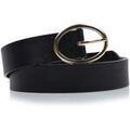 Ceintures sur Grenoble : Ceinture Isotoner Ceinture Femme Noir boucle ovale
