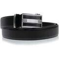 Ceintures sur Grenoble : Ceinture Isotoner Ceinture Homme Noir ajustable boucle bicolore